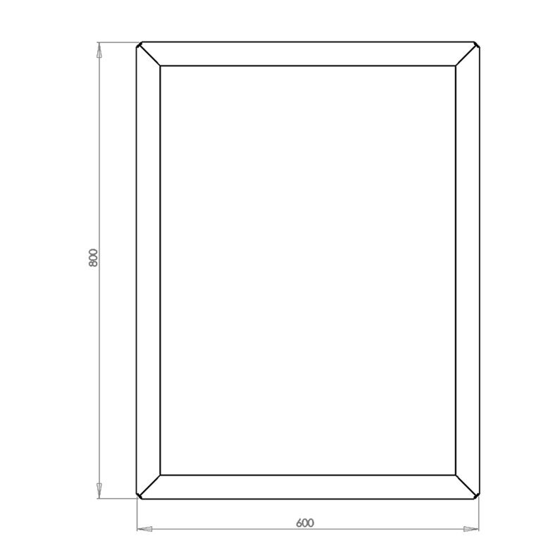 Corten steel planter Texas 60 x 80 cm