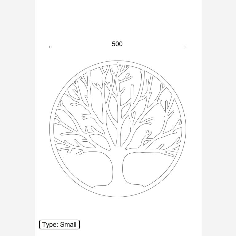 Metal wall decor Tree