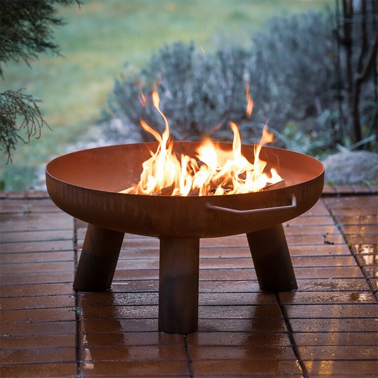 Corten steel bowl fire pits Louisiana 108 x 98 x 31 cm