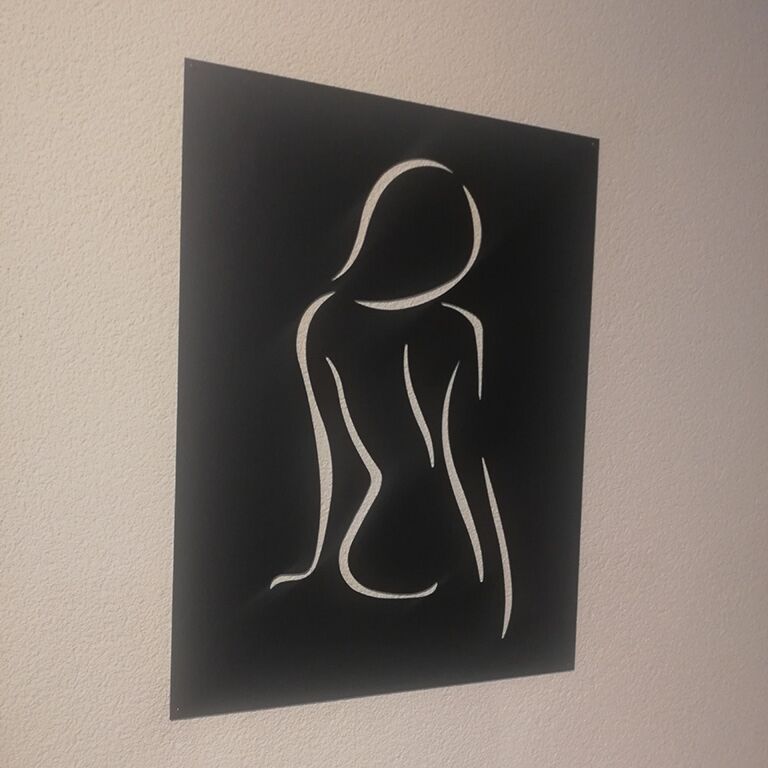 Metal wall decor Woman