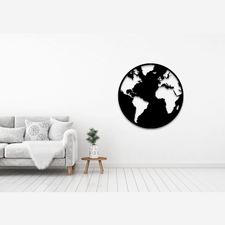 Metal wall decor Globe