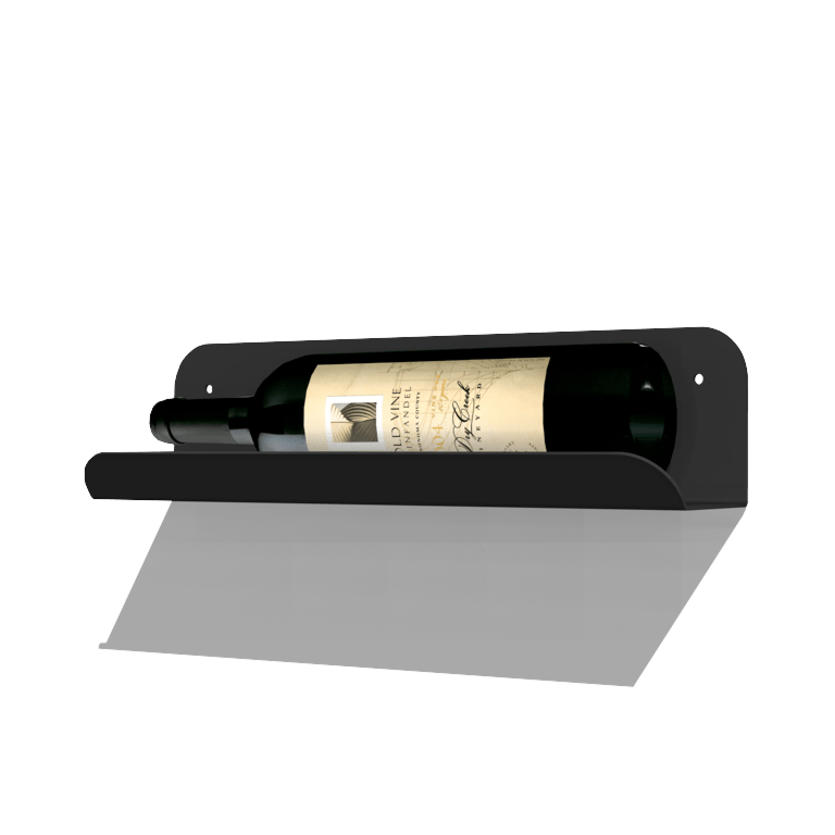 Powder coated steel wine shelf Lazio 35 cm