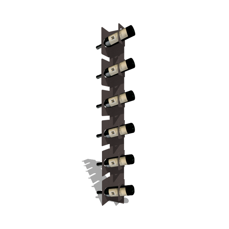 Powder coated steel wine rack Veneto 123 cm