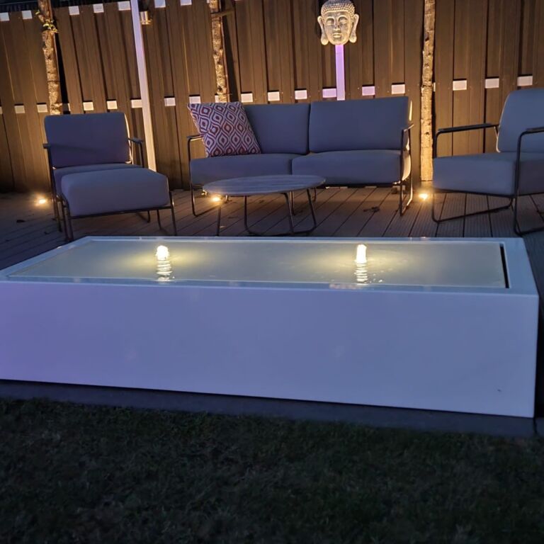 Aluminium water table 200 x 80 x 40 cm