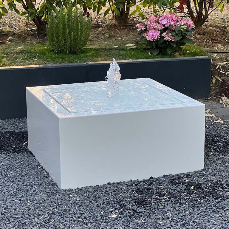Aluminium water table 80 x 80 x 40 cm