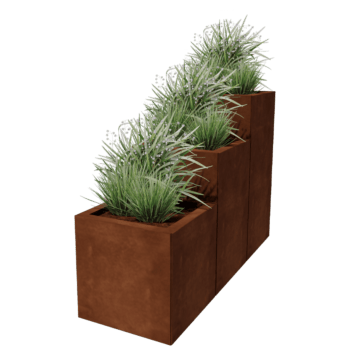 Corten steel planter Miami special III 40