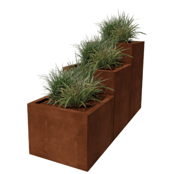 Corten steel planter Miami special III 50