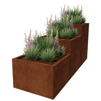 Corten steel planter Miami special III 60