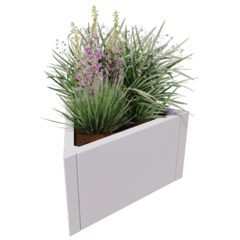 Steel planter - Triangle equilateral - 70,6 x 61 x 40 cm - Other RAL colour - Without bottom plate