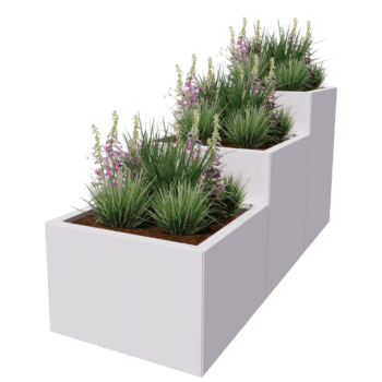 Powder coated steel planter Miami special III 60