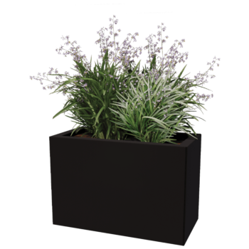Steel planter - Rectangle - 60 x 30 x 40 cm - Other RAL colour - Without bottom plate
