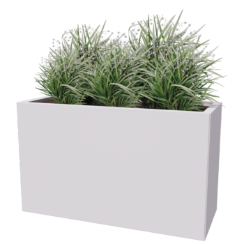 Steel planter - Rectangle - 100 x 40 x 30 cm - Other RAL colour - Without bottom plate