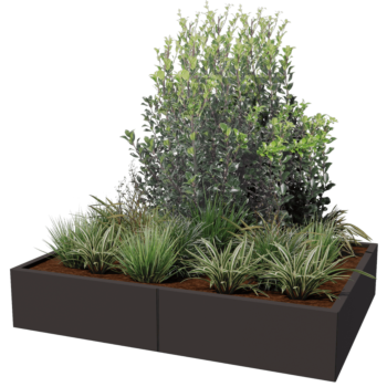 Steel planter XXL - Rectangle - 160 x 120 x 80 cm - Other RAL colour - Without bottom plate
