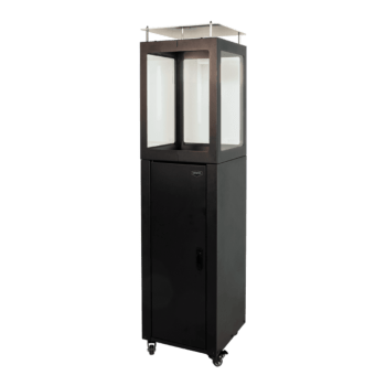 Pellet patio heater - Square - Black