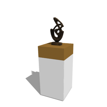 Planter set South Carolina white & gold 50 x 50 x 100 cm
