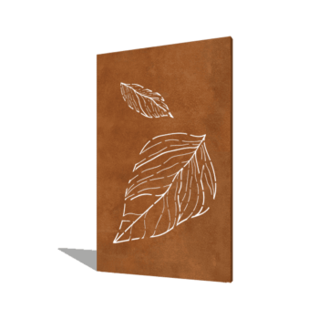 Corten steel panel falling leaves 120 x 6 x 190 cm