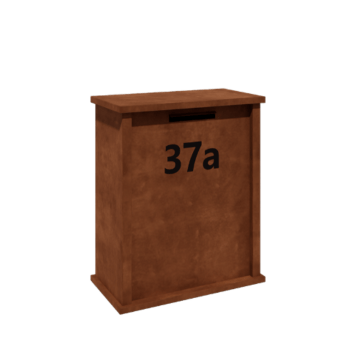 Corten steel letterbox Arizona Type L