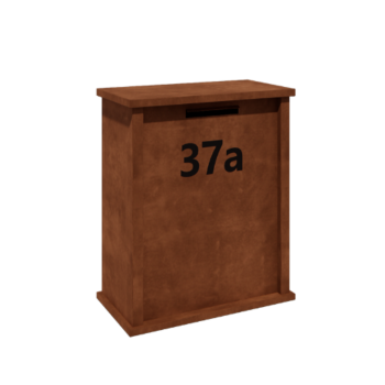 Cortensteel letterbox - Arizona L - 80 x 40 x 100 cm