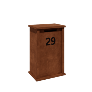 Corten steel letterbox Arizona Type M