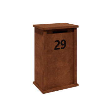 Cortensteel letterbox - Arizona M - 60 x 40 x 100 cm
