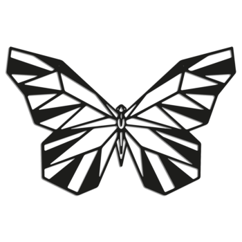 Metal wall art - Butterfly 2.0 Small - 33,8 x 60 cm
