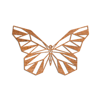 Corten steel wall decor Butterfly 2.0