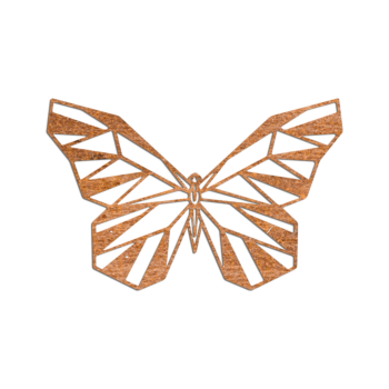 Corten steel wall art - Butterfly 2.0 Small - 33,8 x 60 cm