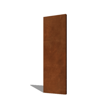 Corten steel panel base 60 x 6 x 190 cm