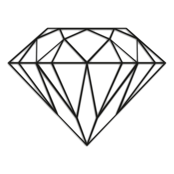 Metal wall decor Diamond *OP=OP