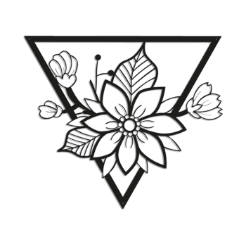 Metal wall decor Flower 1.0