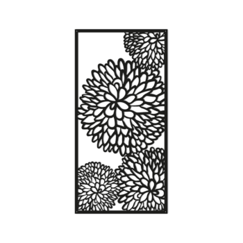 Metal wall art - Flower 2.0 Small - 60 x 30,1 cm