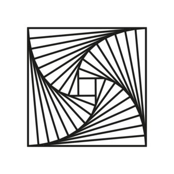Metal wall decor Geometric shapes 3.0