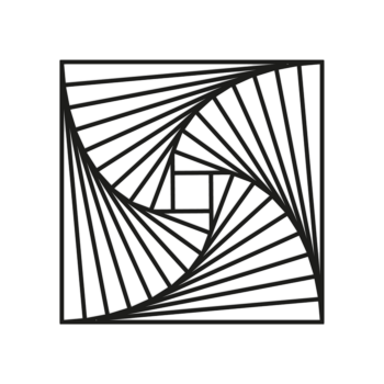 Metal wall art - Geometric 3.0 Large - 80 x 80 cm