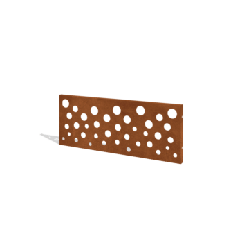 Corten steel garden fence H panel B 120 x 47,5 cm