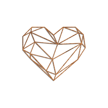 Corten steel wall decor Heart