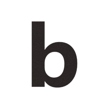Black Stainless steel house number b - 15 cm