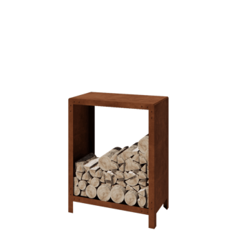 Corten steel log storage - Indiana - 80 x 40 x 100 cm