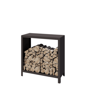 Steel log storage - Indiana - 100 x 40 x 100 cm - RAL7016 matt (anthracite grey)