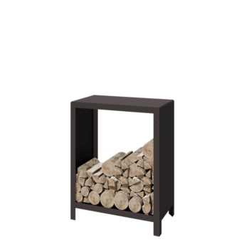 Steel log storage - Indiana - 80 x 40 x 100 cm - RAL7016 matt (anthracite grey)