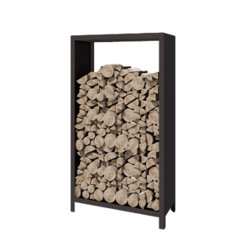 Steel log storage - Indiana - 100 x 40 x 180 cm - RAL7016 matt (anthracite grey)