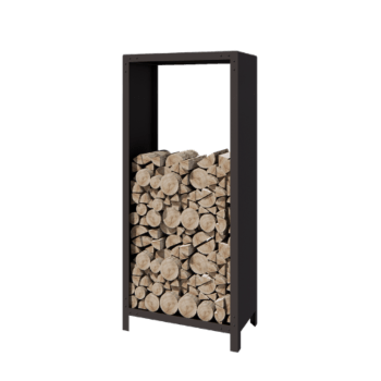 Steel log storage - Indiana - 80 x 40 x 180 cm - RAL7016 matt (anthracite grey)