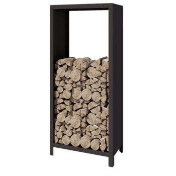 Steel log storage - Indiana - 80 x 40 x 180 cm - RAL7016 matt (anthracite grey)