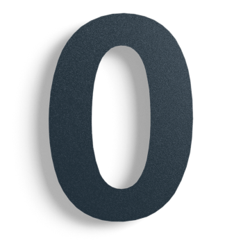 Black Stainless steel house number 0 - 30 cm