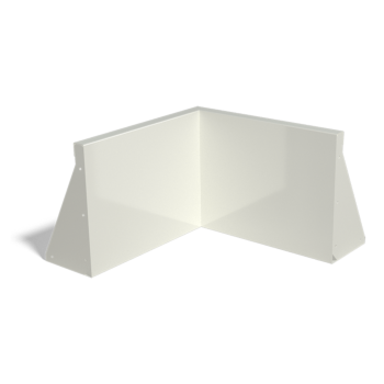 Steel retaining wall - Inner corner - 50 x 50 x 40 cm - RAL9005 matt (black)