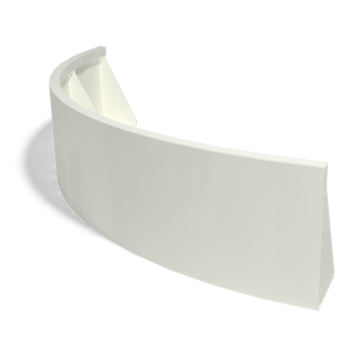 Steel retaining wall - Outer curve - 150 x 150 x 40 cm - RAL9005 matt (black)