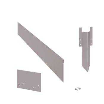 Galvanised steel border edge flattened 13 cm complete set per 15 metres