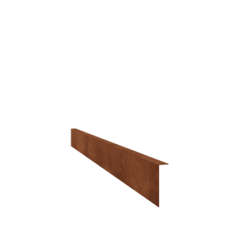 Corten steel border edge angled 12 cm (length 150 cm)