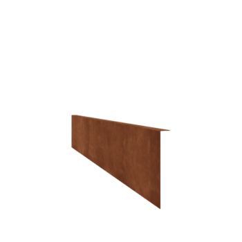 Corten steel border edge angled 22 cm (length 240 cm)