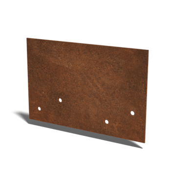 Corten steel coupling plate straight layer 12 - 15 cm