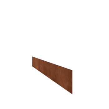 Corten steel lawn border edging - Straight - Height 15 cm - 150 cm
